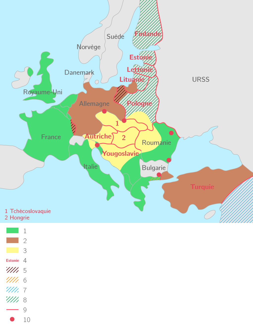 L'Europe au lendemain des traités (1923)