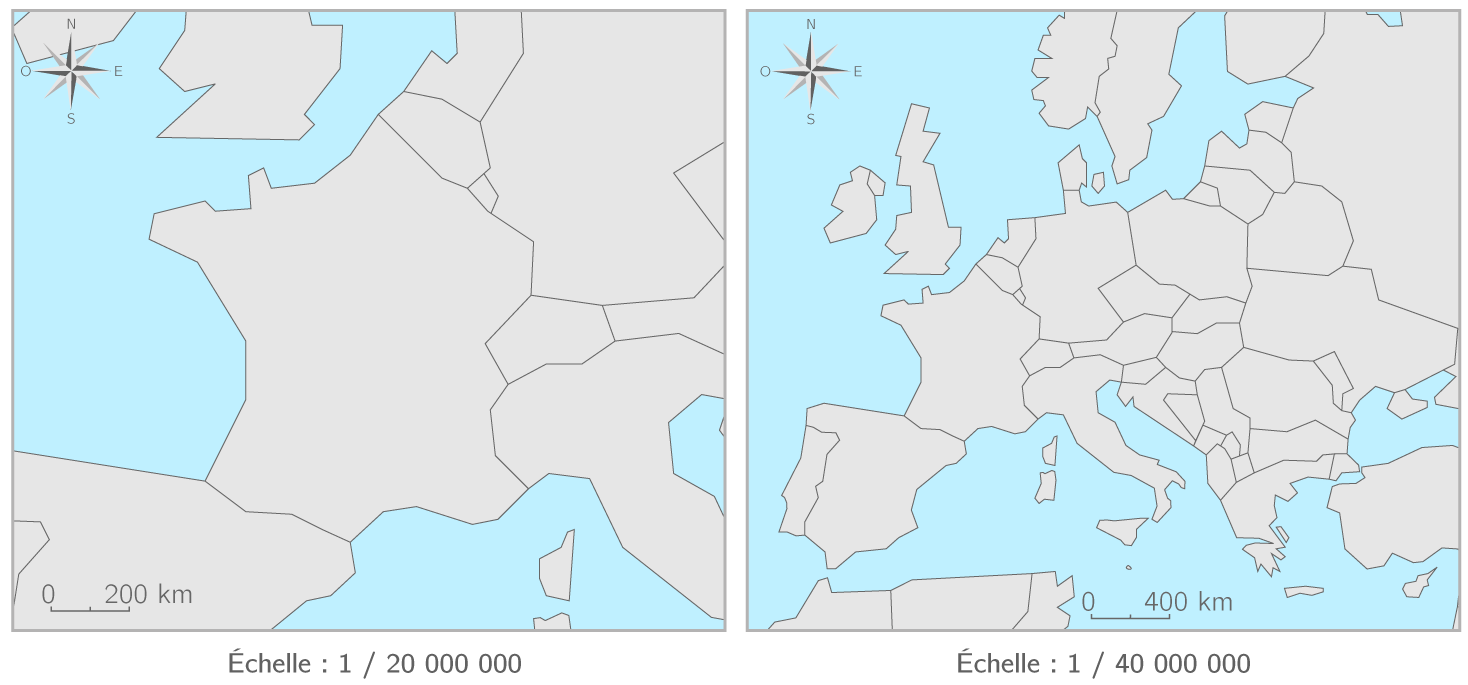 Les différentes échelles