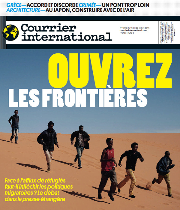 Couverture du Courrier international du 18 au 22 juillet 2015