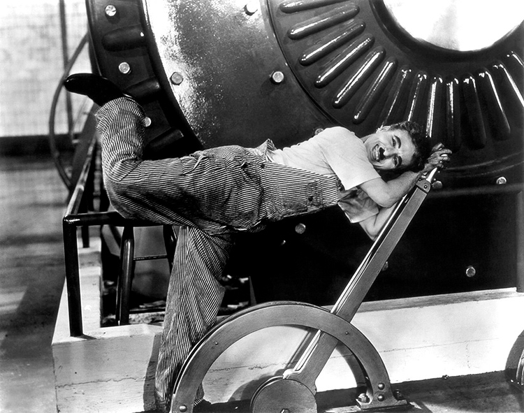 Image du film Les Temps Modernes de Charlie Chaplin sorti en 1936