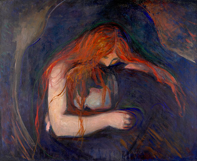 "Vampire", Edvard Munch