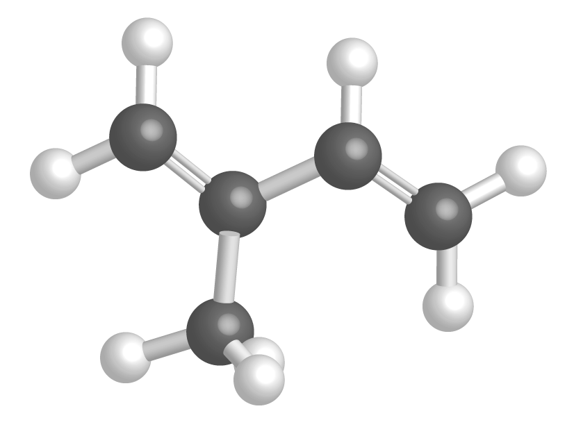 Modèle moléculaire de l'isoprène