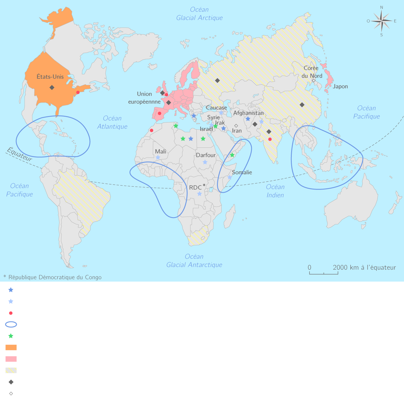 La géopolitique du monde actuel