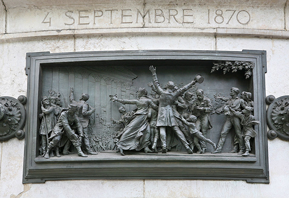 Proclamation de la IIIe République en 1870.