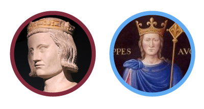 Louis IX et Philippe Auguste