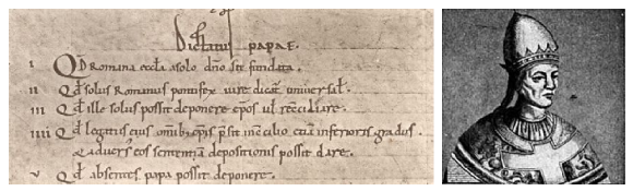 L'original des Dictatus papæ et le pape Grégoire VII