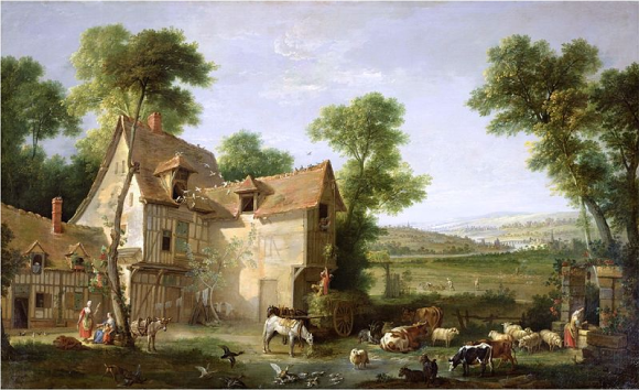 La ferme, Jean-Baptiste Oudry, 1750