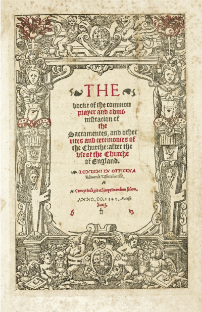 Le Prayer Book des Anglicans