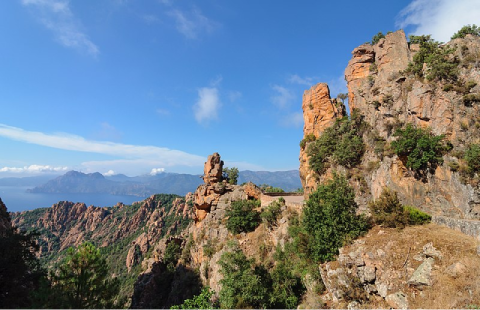 La calanque de Piana et le golfe de Porto en Corse du Sud, classés au patrimoine mondial de l'Unesco depuis 1983