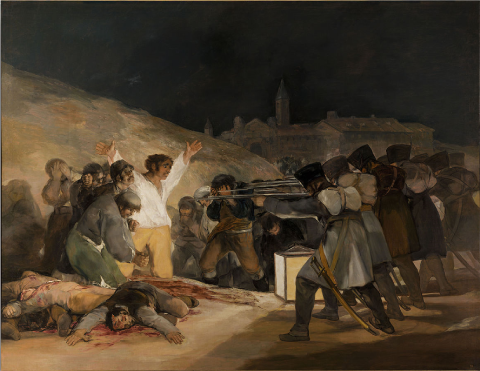 Tres de mayo, peinture de Francisco de Goya, 1814.