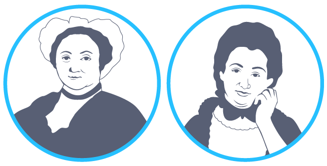 Émilie du Châtelet et Angélique du Coudray